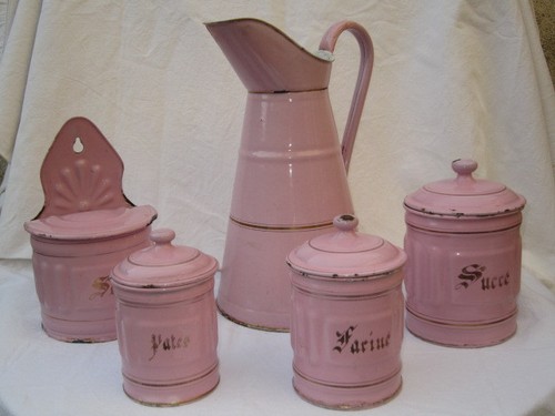 Pots epices rose anciens en - pots,