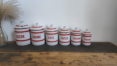 Lot pots épices émaillés - lot, 6