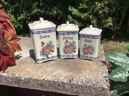 Trois anciens pots épices - anciens,