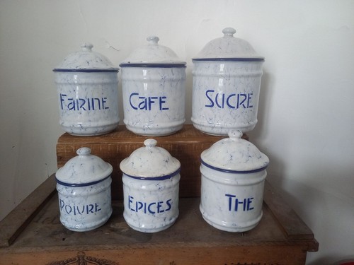 Serie pots epices tole - à,